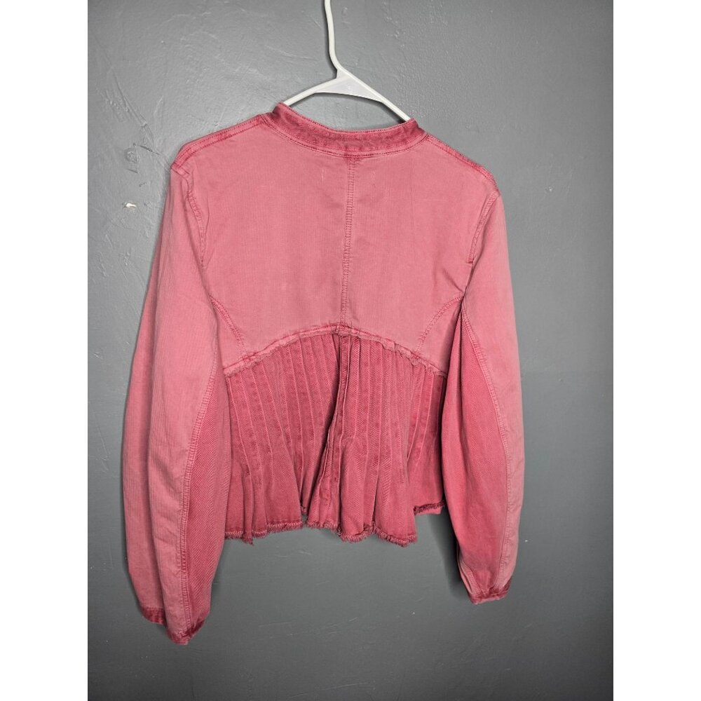 Free People Cassidy Jacket Military Romantic Grunge Large - Picture 9 of 15